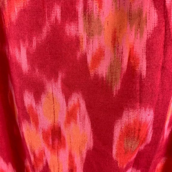 Lucky Brand Small Blouse Red Boho Gypsy - Picture 6 of 6